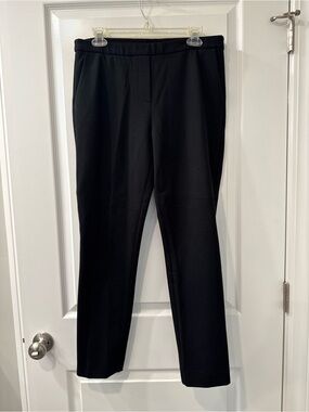 ANTONIO MELANI Black Tailored Straight-Leg Pants